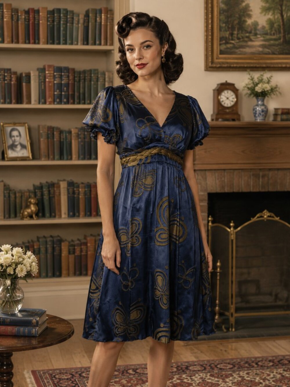 VOOM Retro Silk Tie-back by Joy Han Dress